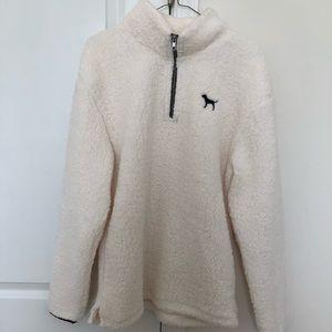 VS Pink Sherpa Quarter Zip